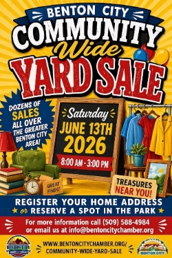 Benton City Community Wide Yard Sale, June 13, 2026