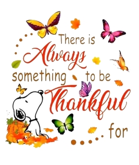 There is Always something to be Thankful for